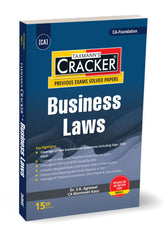 Taxmann Cracker - Business Laws Book for CA Foundation by S.K. Agrawal, Manmeet Kaur